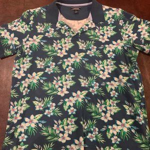 Land's End Men's L Hawaiian Polo Shirt